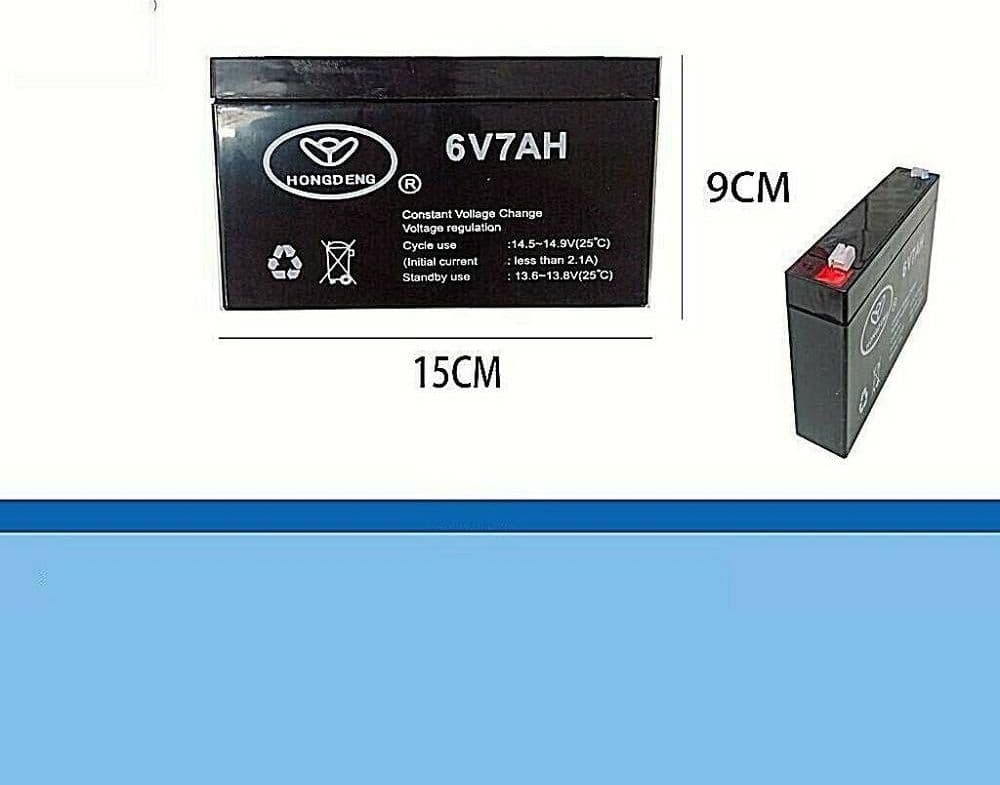 Batteria-Ermetica-Ricaricabile-6-Volt-7-Gruppo-Continuità-Giocattoli-Ampere