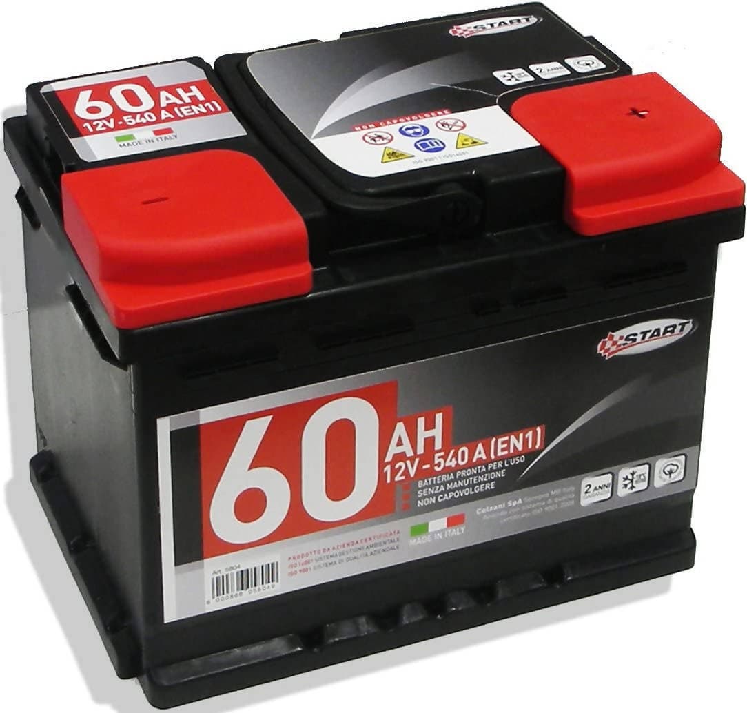 Batteria Macchina 60AH - HIGH CAR Batteria Auto 60AH 12V 540A polo positivo destro Cassetta L2 in Batterie per auto Fermarket Ferramenta Fai da te - Fabriano, commercioVirtuoso.it