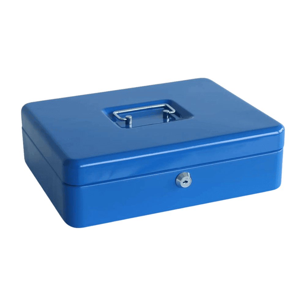 Bcalpe 305578 – Cassetta Portavalori In Acciaio Portatile per Banconote E Monete Blu 30x23.5x9 Cm Cancelleria e prodotti per ufficio/Archivio ufficio e accessori per scrivania/Casseforti portamonete e contabanconote/Piccole casseforti per contanti e assegni Liquidator Italia - Nicosia, Commerciovirtuoso.it