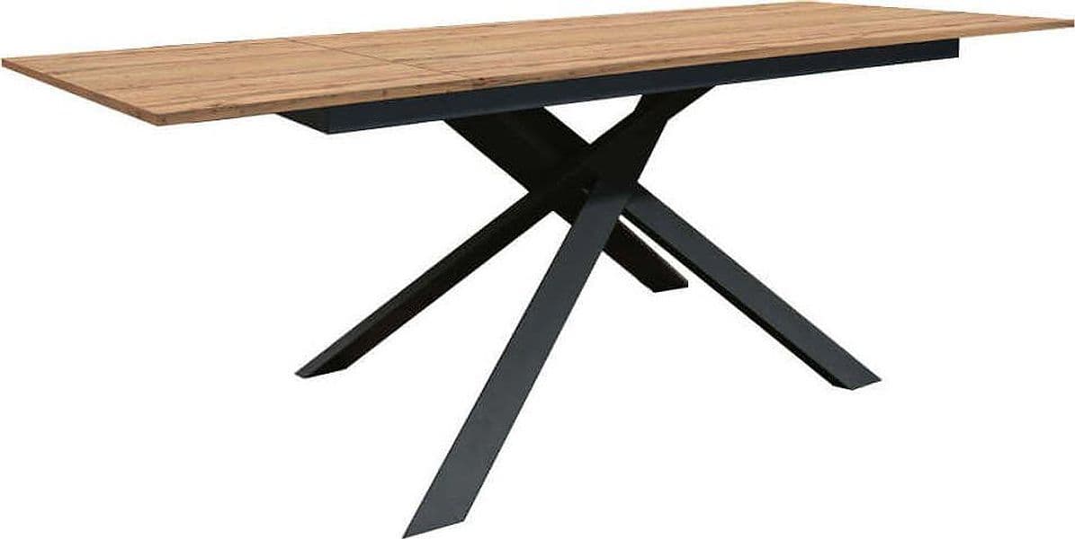 BELLATRIX---tavolo-da-pranzo-allungabile-cm-80-x-120/160-x-77-h-Quercia-Chiaro-Milani-Home