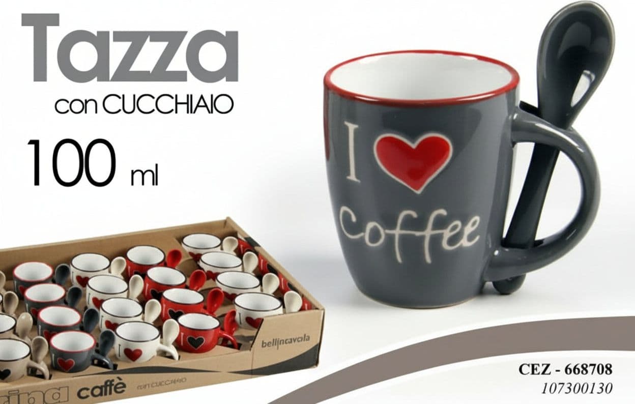 Bellintavola-6-Tazzine-Caffè-I-Love-Coffee-Tazze-Con-Cucchiaio-In-Ceramica-Tazze-Caffè-Cuore-Cuoricino-Ceramica-Con-Porta-Cucchiaio-Set-6-Pz.