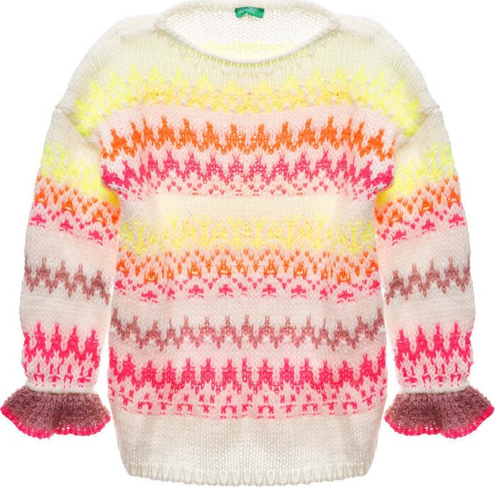 Benetton Pullover Bambina lavorato a maglia Multicolore Moda/Bambine e ragazze/Abbigliamento/Maglieria/Maglioni Scontolo.net - Potenza, Commerciovirtuoso.it
