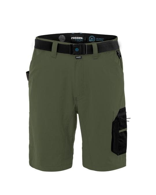 Bermuda Rainold Light Verde Rossini Tech Meccanico Elettricista Magazziniere Elasticizzato in Abbigliamento tecnico e protettivo Dresswork - Como, commercioVirtuoso.it