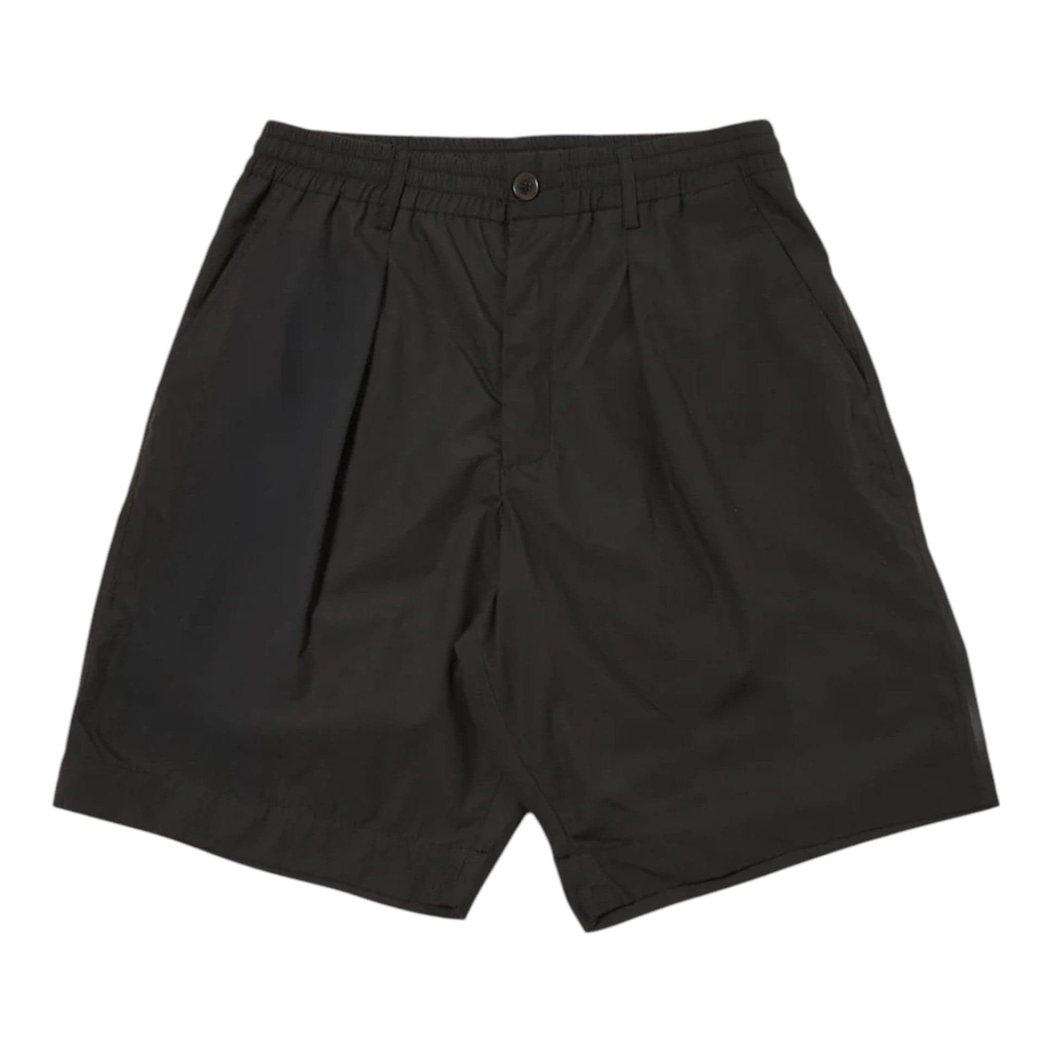 UNIVERSAL WORKS bermuda universal works pleated track short - black da uomo in Pantaloncini Drestige - Casamassima, commercioVirtuoso.it