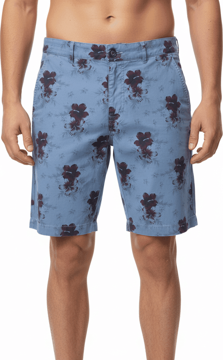 Bermuda uomo Bob Company - Fantasia floreale - colore blu in Pantaloncini e calzoncini Couture - Sestu, commercioVirtuoso.it