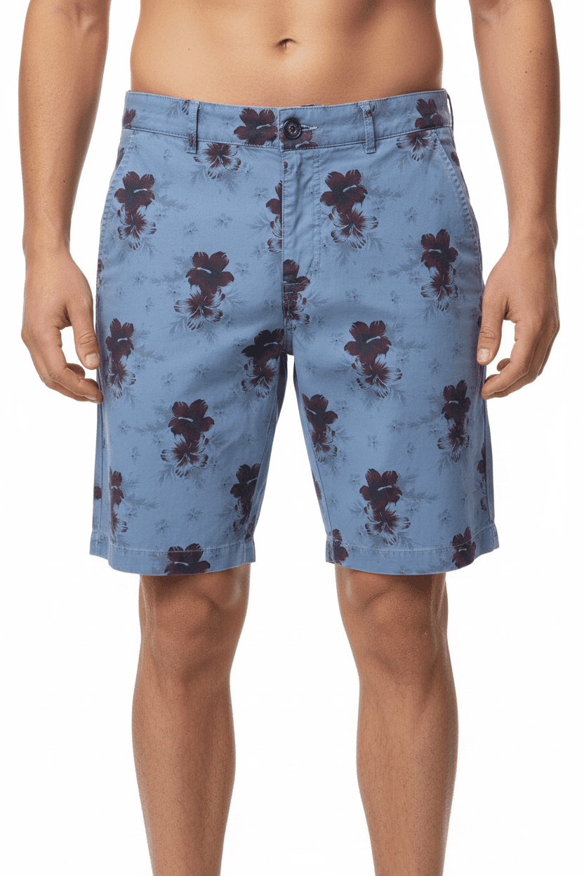 Bermuda uomo Bob Company - Fantasia floreale - colore blu in Pantaloncini e calzoncini Couture - Sestu, commercioVirtuoso.it