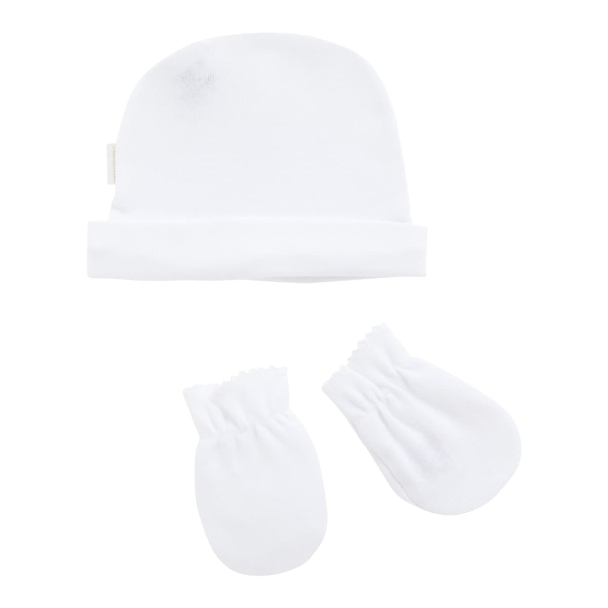 Berretto & Guanti Liso Bianco Moda/Prima infanzia/Abbigliamento/Accessori per bambina/Berretti e cappellini La Casa Del Bebè - Napoli, Commerciovirtuoso.it