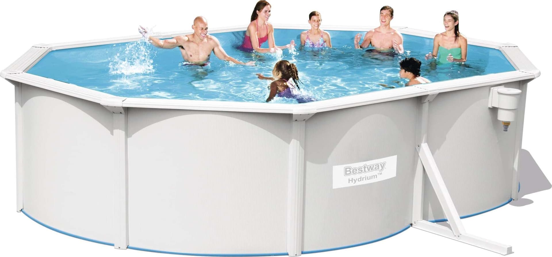 Bestway 56586 Piscina Fuori Terra Ovale Hydrium da 500 x 360 x 120 cm Piscina Metallo Completa Bianca 56586 Giardino e giardinaggio/Piscine vasche idromassaggio e accessori/Piscine/Piscine fuoriterra Ferus - Montoro, Commerciovirtuoso.it