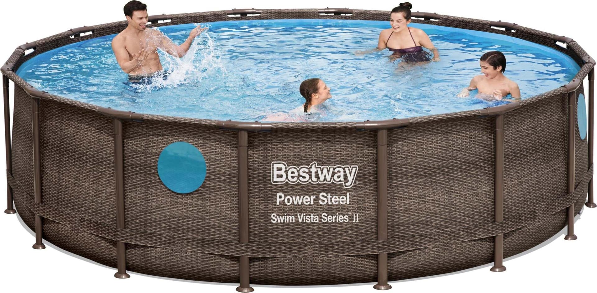 Bestway Steel Pro Max 56725 Da 488x122 Cm Piscina Fuori Terra Completa In Rattan Marrone Giardino e giardinaggio/Piscine vasche idromassaggio e accessori/Piscine/Piscine fuoriterra Ferus - Montoro, Commerciovirtuoso.it