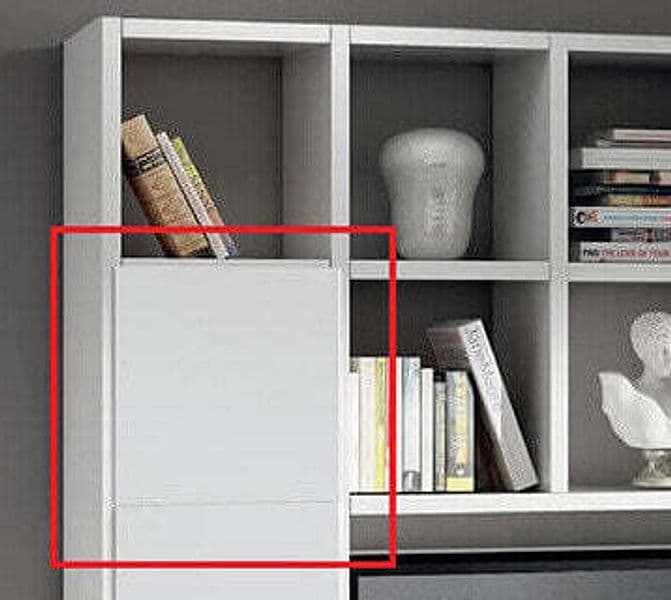 BEVERLY - anta frassinata con apertura sx/dx 41x41 bianca pareti Bianco Milani Home