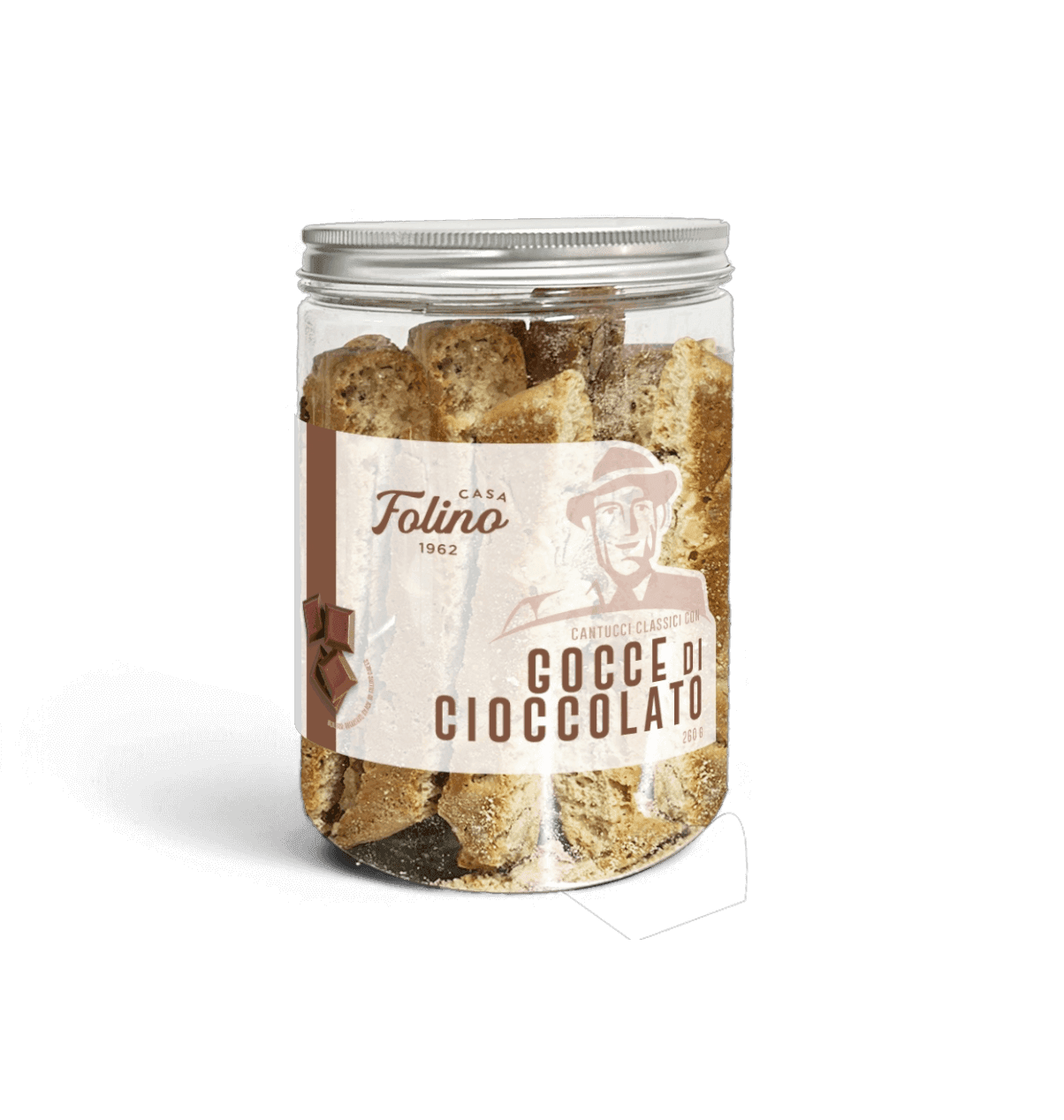 Cantucci Classici Con Gocce Di Cioccolato 260 gr in Al burro CasaFolino - Lamezia Terme, commercioVirtuoso.it