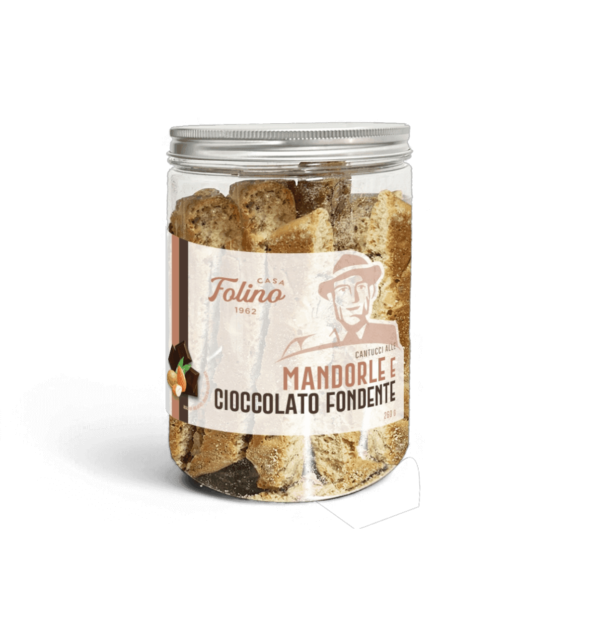 Cantucci alle mandorle e cioccolato fondente sotto 260gr in Al burro CasaFolino - Lamezia Terme, commercioVirtuoso.it