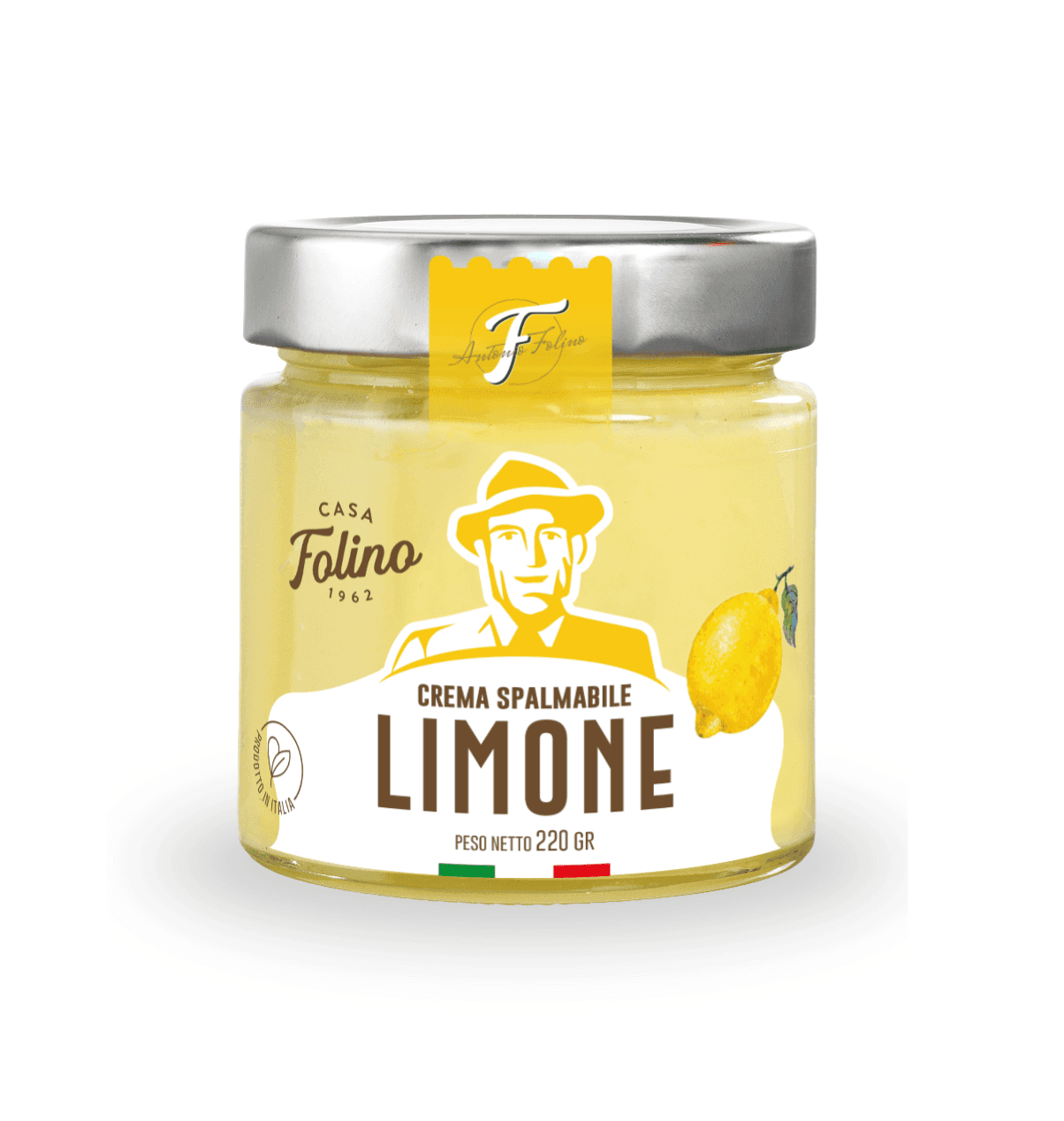 Crema Spalmabile al Limone 220gr in Creme e cioccolati spalmabili CasaFolino - Lamezia Terme, commercioVirtuoso.it