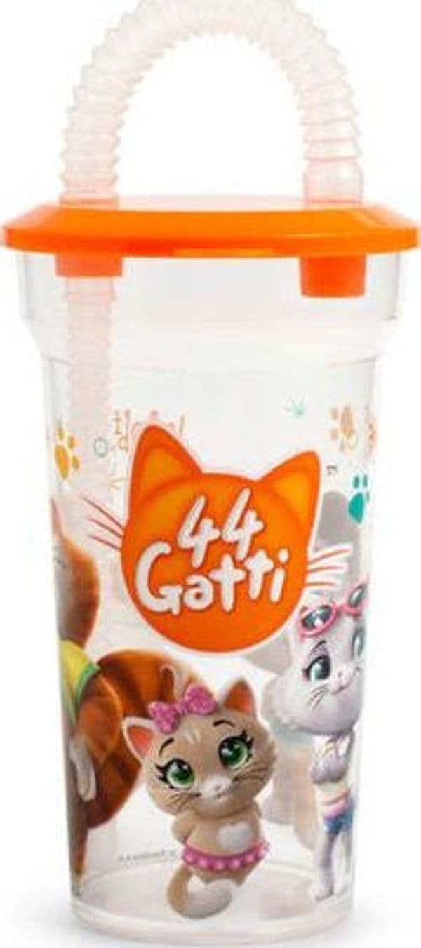 Bicchiere 44 Gatti con cannuccia Cancelleria e prodotti per ufficio/Scuola e materiale didattico/Materiale scolastico/Portapranzo e borracce/Portapranzo Scontolo.net - Potenza, Commerciovirtuoso.it