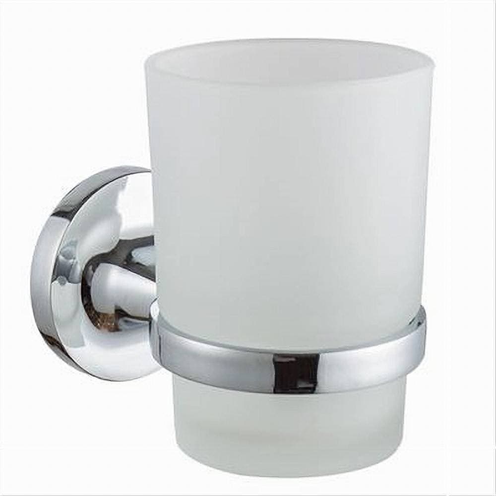 BICCHIERE PORTA SPAZZOLINO DA MURO IN ACCIAIO VETRO SATINATO ARREDO BAGNO 79804 in Porta spazzolini Trade Shop italia - Napoli, commercioVirtuoso.it