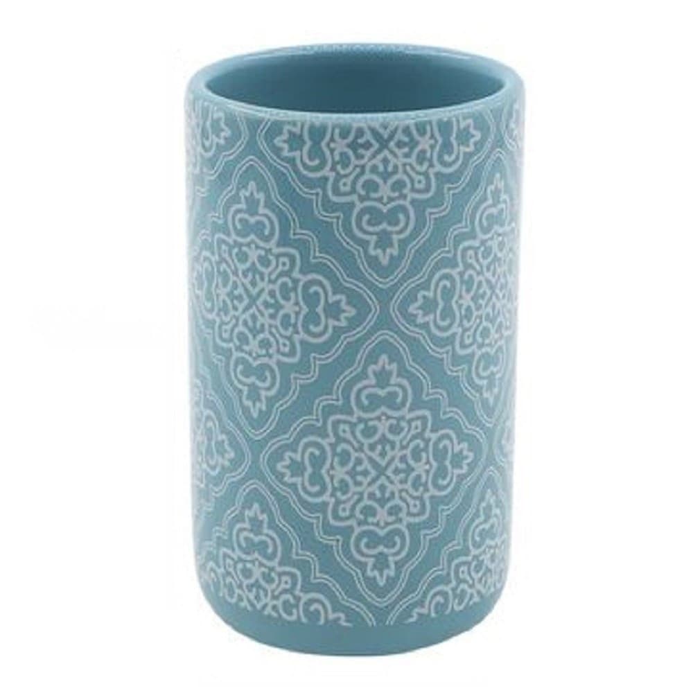 Bicchiere Portaspazzolino Azzurro Con Maioliche Accessori Bagno 6.8x10.8cm 87022 Casa e cucina/Bagno/Accessori per il bagno/Dosatori e porta accessori/Bicchieri porta spazzolini Trade Shop italia - Napoli, Commerciovirtuoso.it