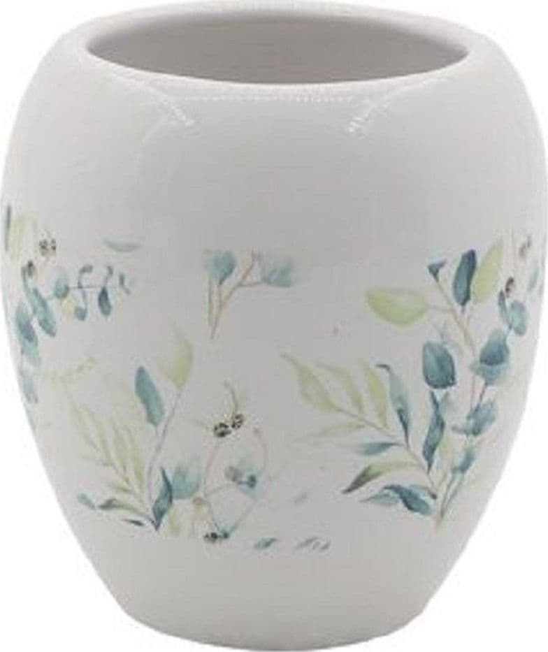 Bicchiere Portaspazzolino Spazzolini Decorato Fiori Foglie Accessori Bagno 87050 Casa e cucina/Bagno/Accessori per il bagno/Dosatori e porta accessori/Bicchieri porta spazzolini Trade Shop italia - Napoli, Commerciovirtuoso.it