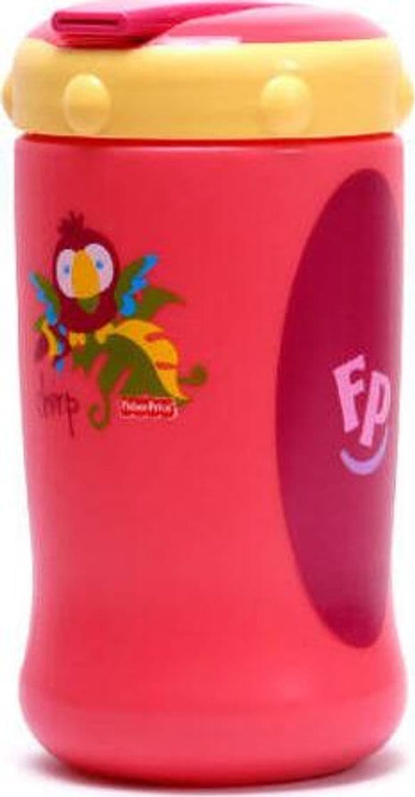 Bicchiere salva goccia per Bambini con animali della giungla colore rosa Tazza educativa