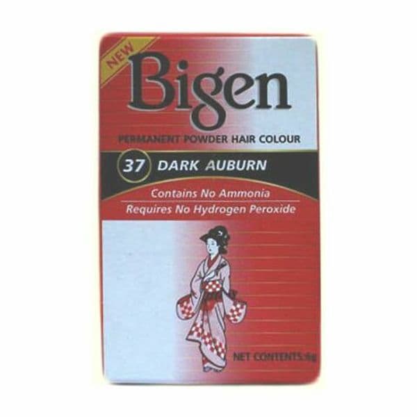 BIGEN HAIR COLOUR DARK AUBURN 37 COLORE IN POLVERE PER CAPELLI ARANCIO SCURO in Colore semi permanente Agbon - Martinsicuro, commercioVirtuoso.it