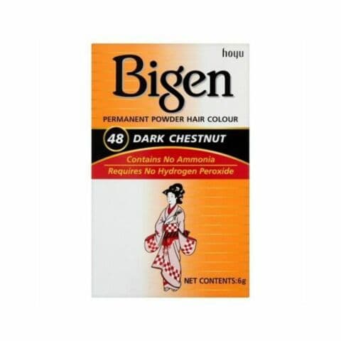 BIGEN HAIR COLOUR DARK CHESTNUT 48 COLORE IN POLVERE PER CAPELLI CASTANO SCURO in Colore permanente Agbon - Martinsicuro, commercioVirtuoso.it
