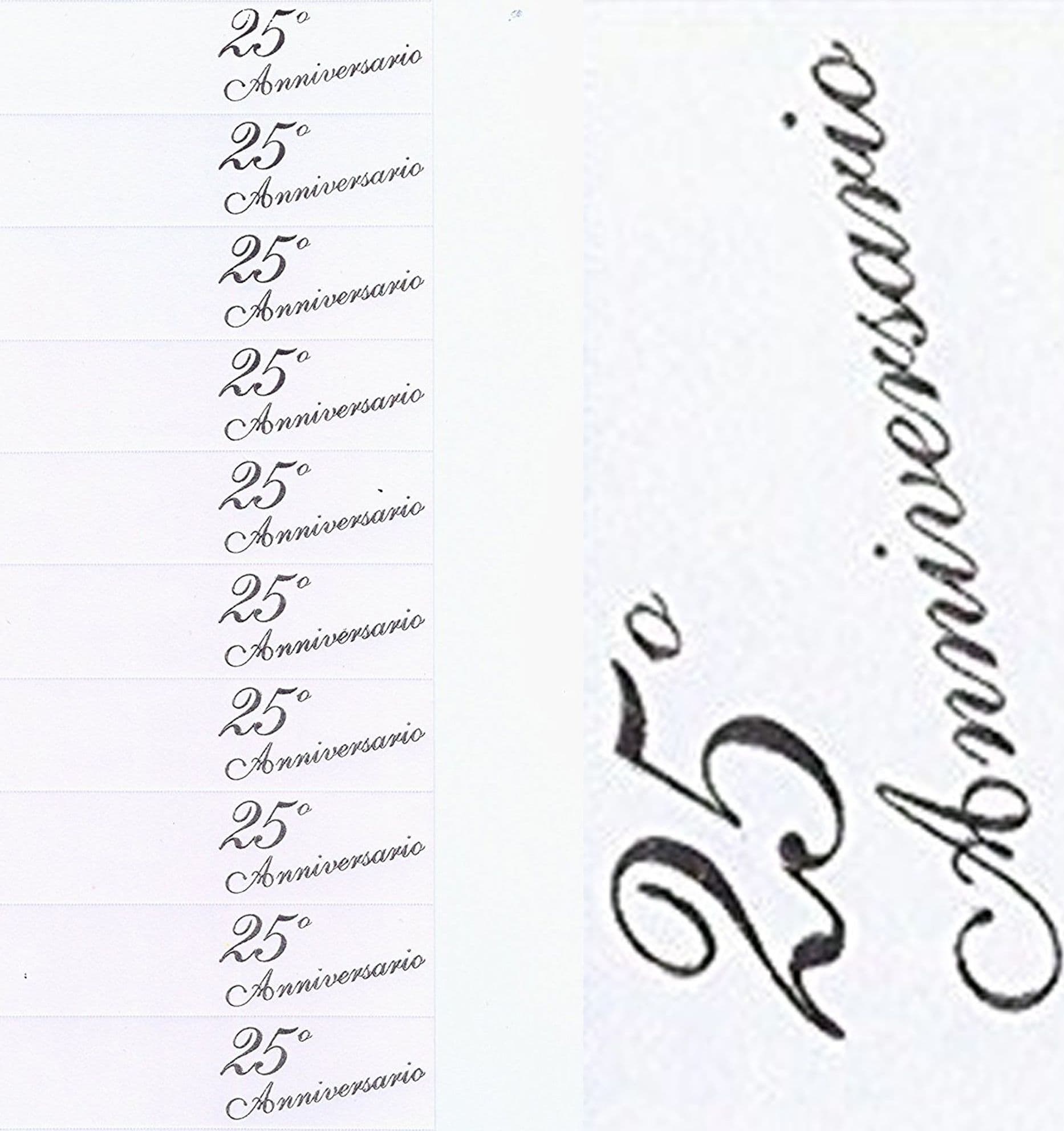Bigliettini Perr Bomboniere 25 Anniversario Matrimonio Nozze Argento Pretagliati Casa e cucina/Hobby creativi/Materiali per hobby creativi/Forniture per feste/Bomboniere Trade Shop italia - Napoli, Commerciovirtuoso.it