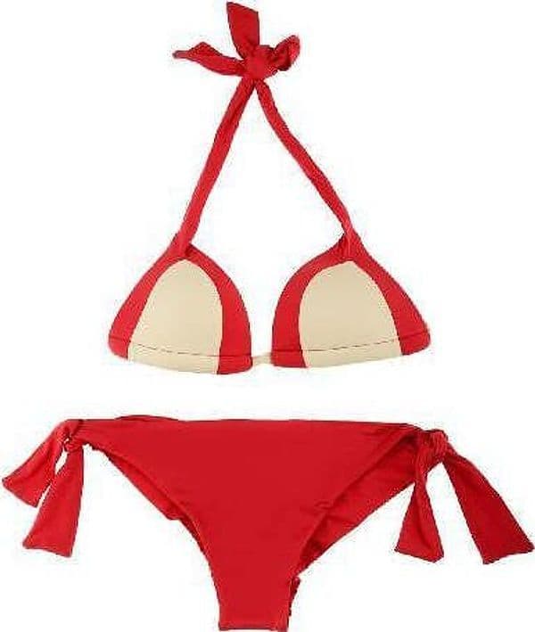 Bikini Triangolo Imbottito E Brasiliana Rosso Byblos