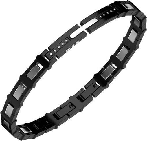 Bikkembergs---Bracciale-Classic-Uomo-in-acciaio-e-diamanti