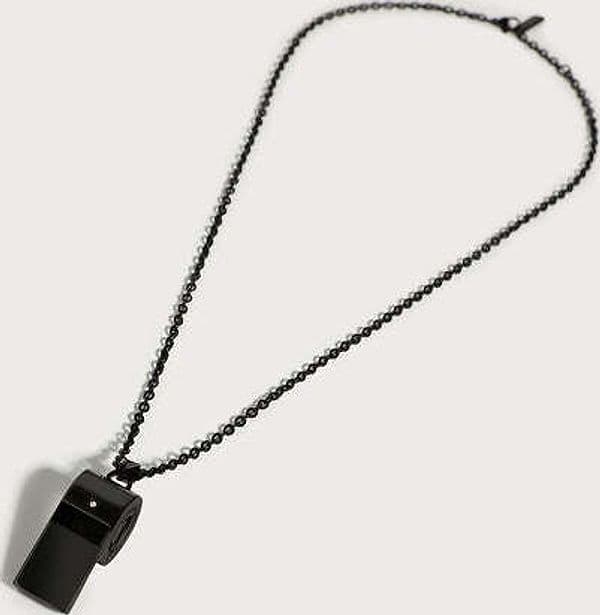 Bikkembergs----Collana-uomo-con-fischietto-e-diamante