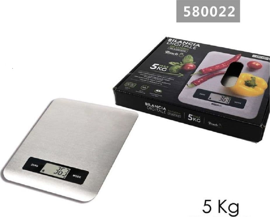 Bilancia Da Cucina Digitale Touch In Acciaio Portata Max. 5kg Display Lcd 580022 Casa e cucina/Utensili da cucina/Bilance Trade Shop italia - Napoli, Commerciovirtuoso.it