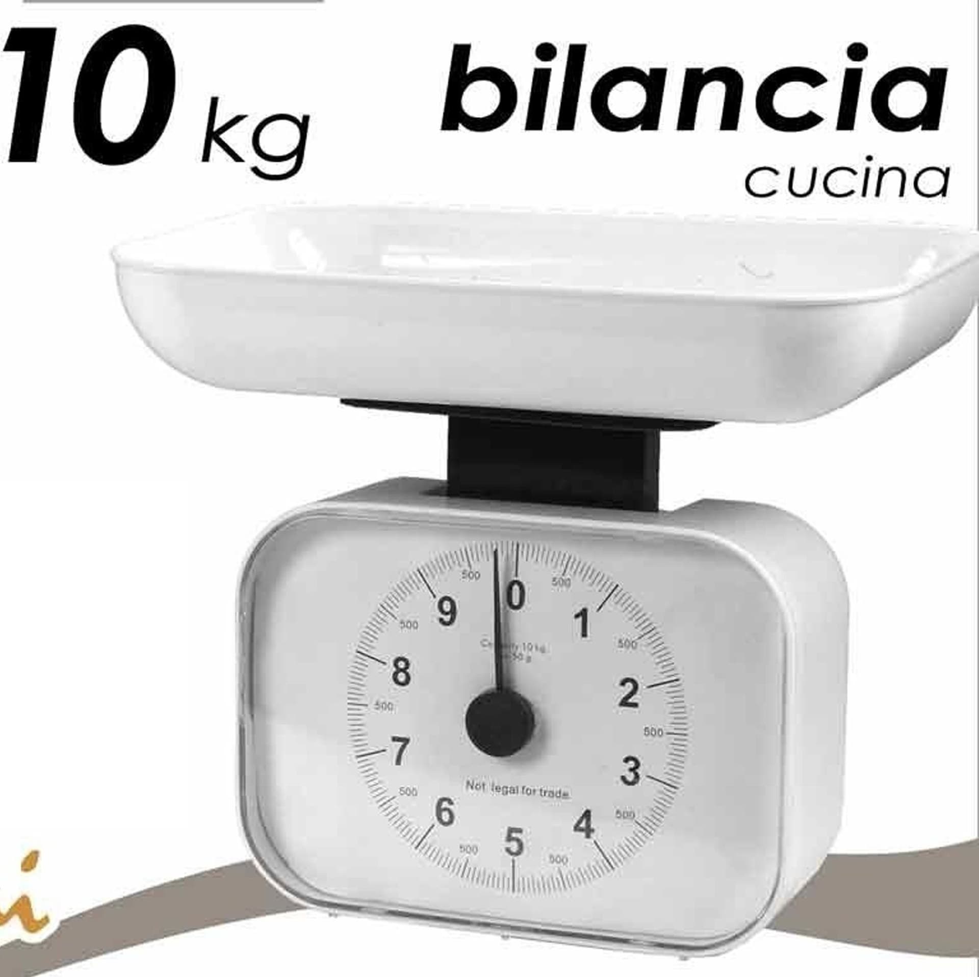 BILANCIA DA CUCINA MECCANICA ANALOGICA RETTANGOLARE 10 KG COLORI ASSORTITI Trade Shop italia - Napoli, Commerciovirtuoso.it