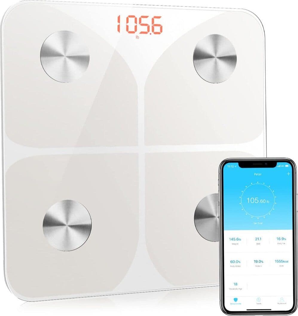 Bilancia Pesapersone Digitale Professionale Impedenziometrica Senza Fili Intelligente per IOS e Android Integrata con 13 Indici di Misurazione Massa Grassa, Massa Magra e Metabolismo Basale - Confezione Rovinata in Bilance pesapersona digitali 85cento.it - Potenza, commercioVirtuoso.it