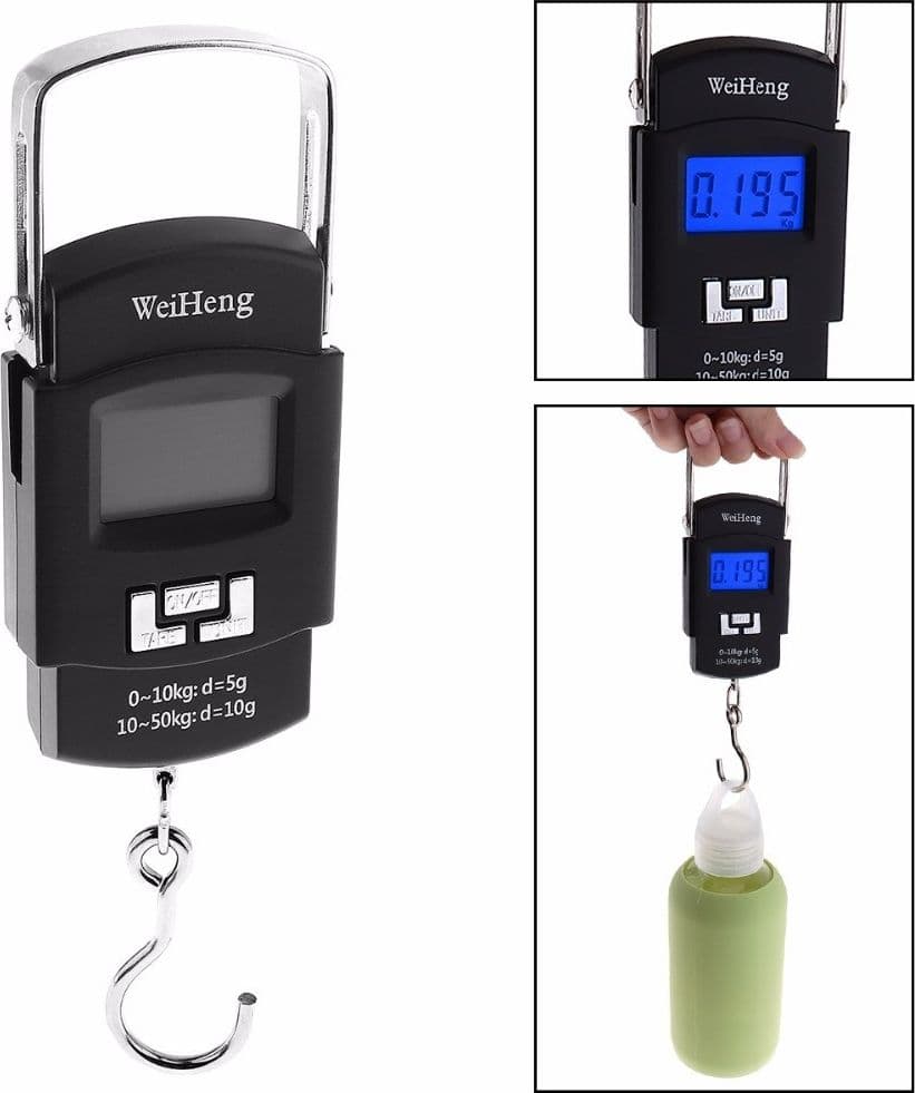 BILANCIA PORTATILE ELETTRONICA PER PESCA CACCIA PESA BAGAGLI 50 KG WH-A08 Moda/Valigie borse e accessori da viaggio/Accessori/Accessori da viaggio/Bilance pesa valigie Trade Shop italia - Napoli, Commerciovirtuoso.it