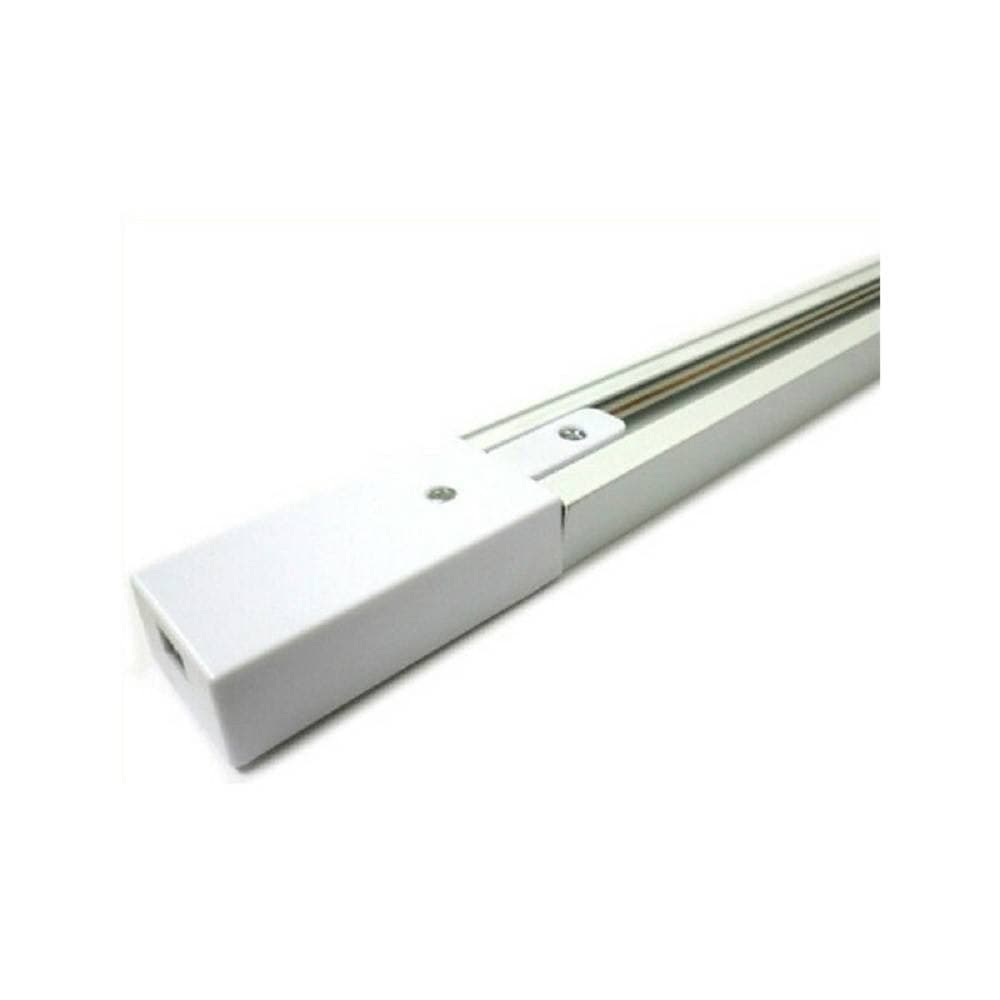 Binario-1mt-Elettrificato-2-Poli-Rinforzato-Monofase-Bianco-Faro-Pista-b-Bina-b