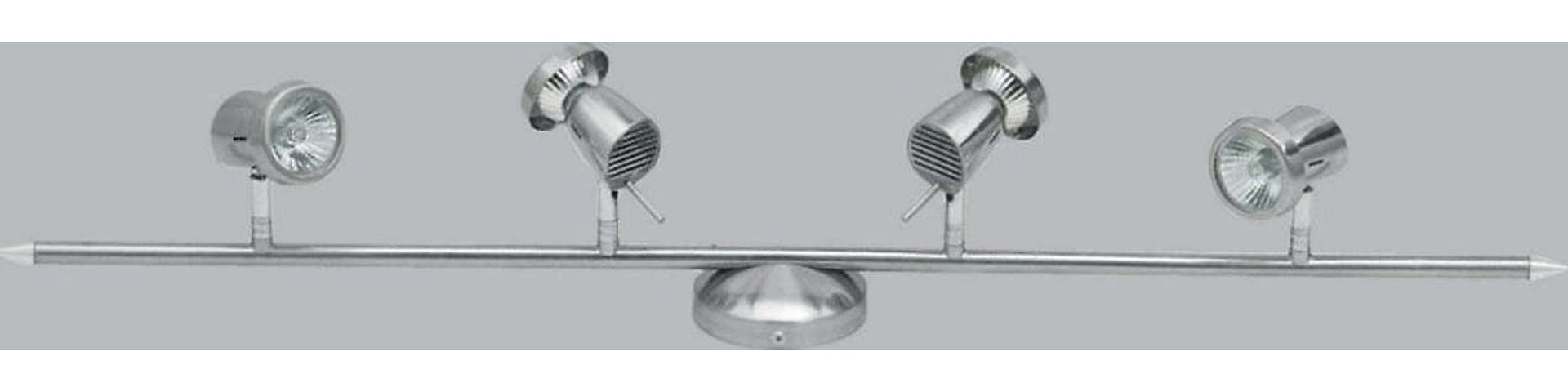 Binario-Illuminando-EROS-4-GU10-LED-7W-3000°K-spot-faretti-orientabili-metallo-cromo-moderno-interno