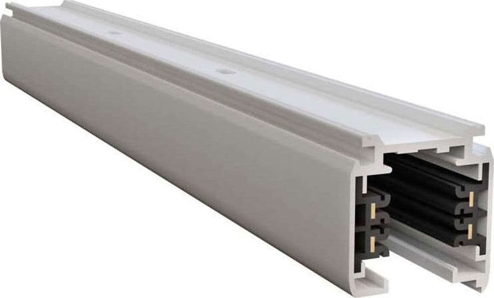 Binario-Moderno-Busbar-Trunkings-Trinity-Alluminio-Bianco-1M