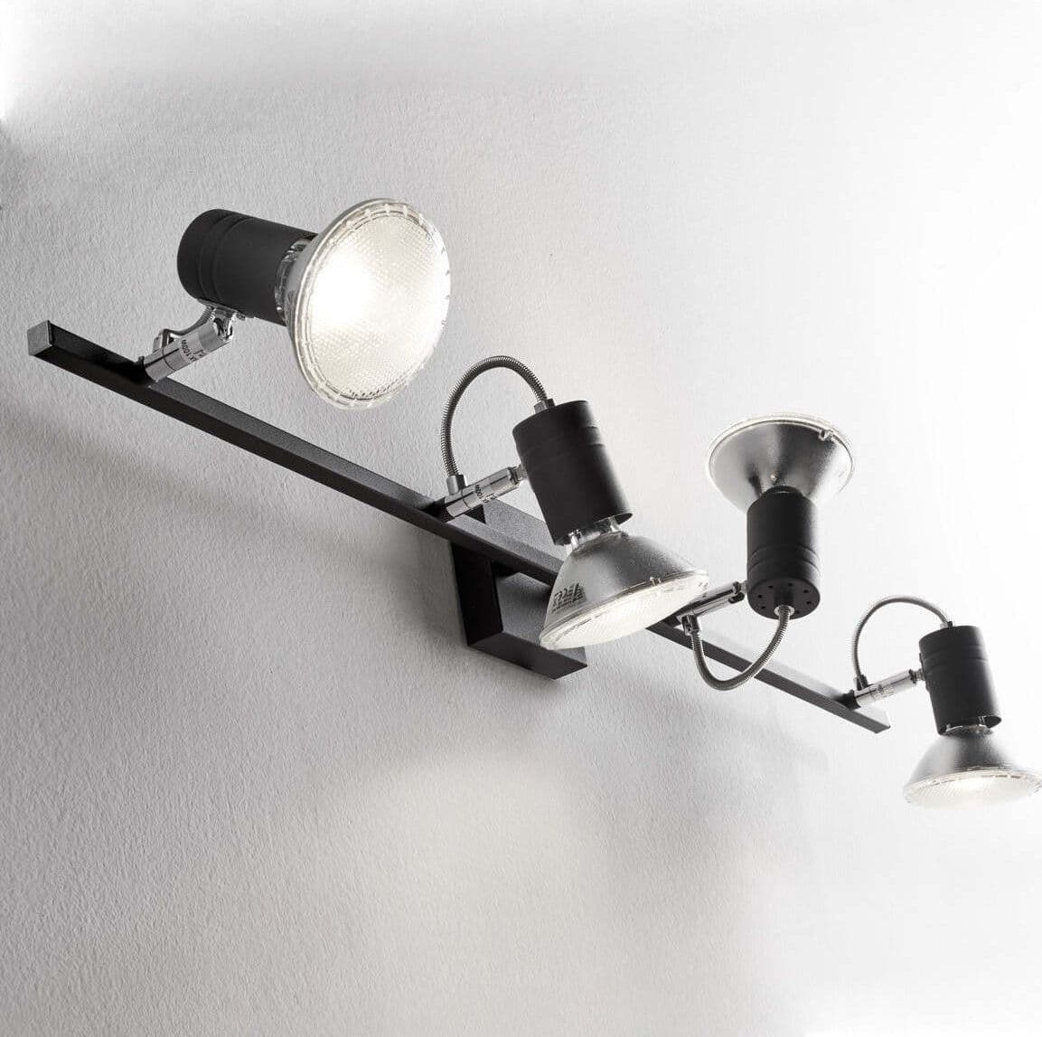 Binario-moderno-Illuminando-ZEUS-4-NR-E27-LED-spot-orientabili-parete-soffitto