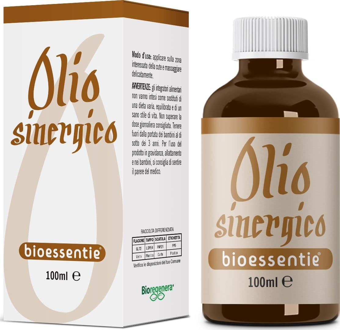 BIOESSENTIE OLIO SINERGICO integratore alimentare a base di olio di sesamo vinacciolo jojoba 100 ml