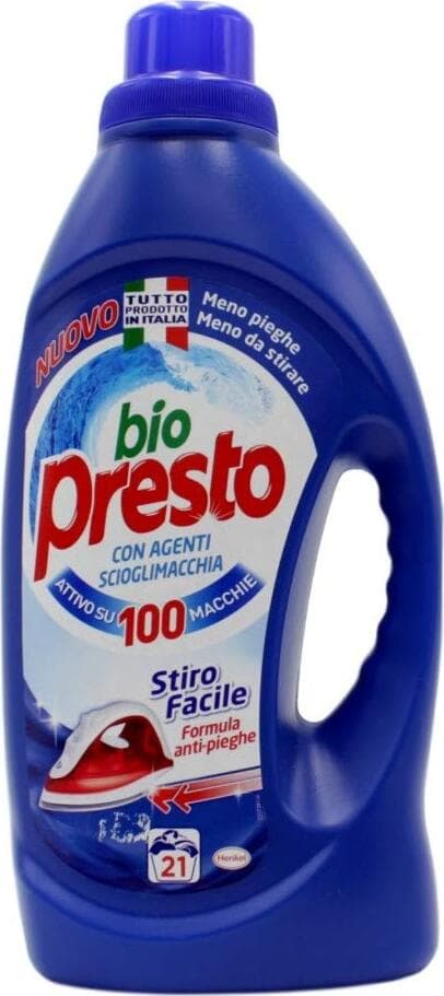BIOPRESTO-Detersivo-lavatrice-liquido-21lavaggi-stiro-facile-scioglimacchia
