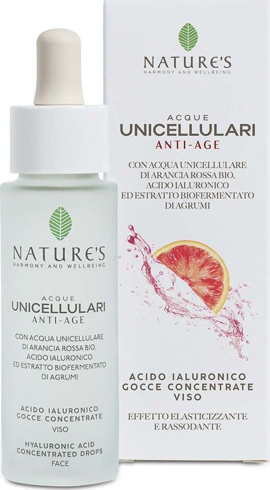 Bios-Line-Acque-Unicell,-Acido-Ialuronico-con-Acqua-Unicellulare-di-Arancia-Rossa---500-ml