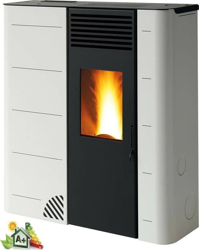 Biotermika Stufa a Pellet Bio Gs 110 Slim 26 Cm - 10 Kw Stufa a Pellet Con Uscita Fumi Superiore, Laterale Dx, Posteriore Dx in Stufe a pellet Biofiregrill - Casier, commercioVirtuoso.it