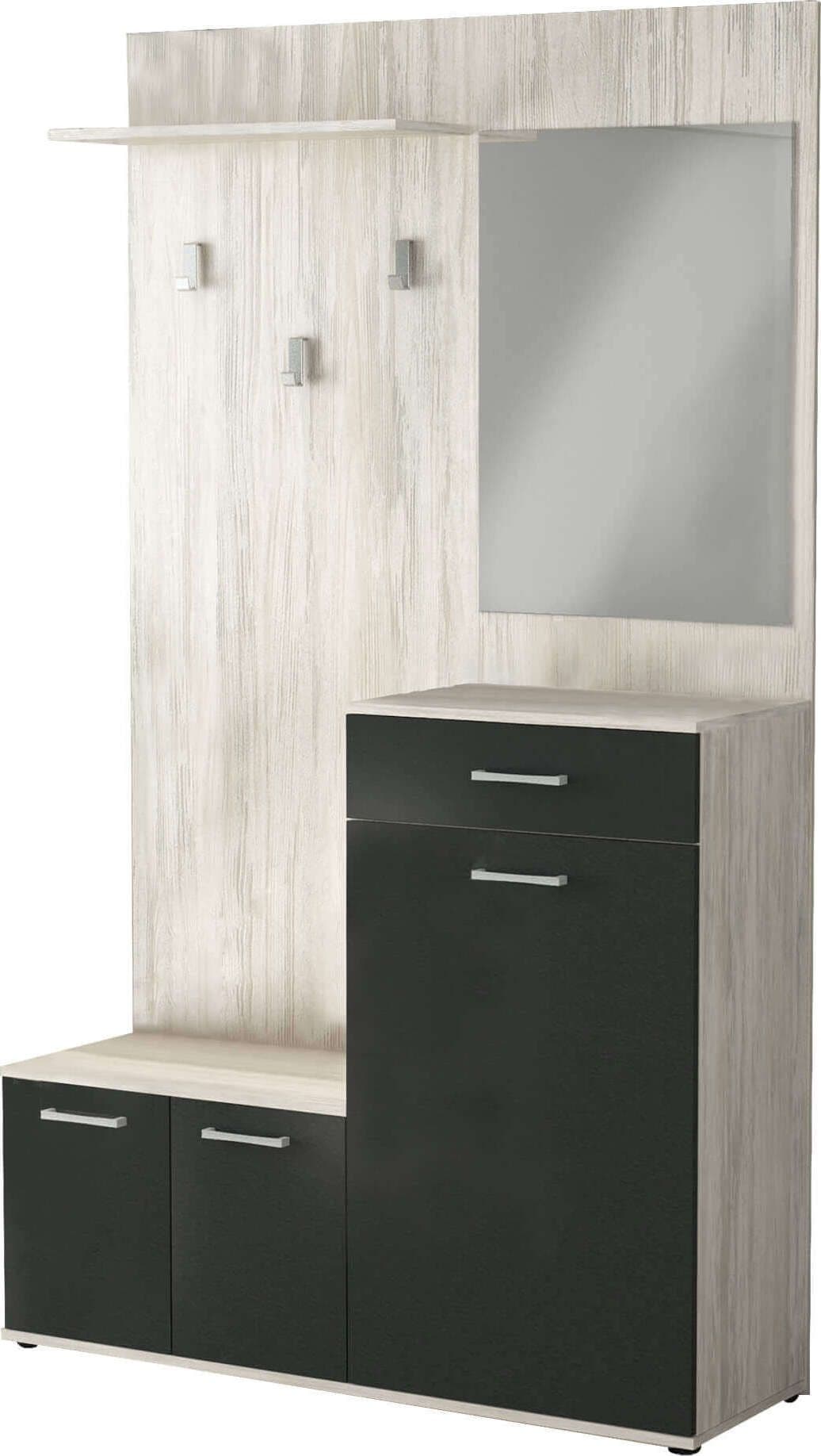 BISCA - mobile ingresso con attaccapanni Marrone chiaro