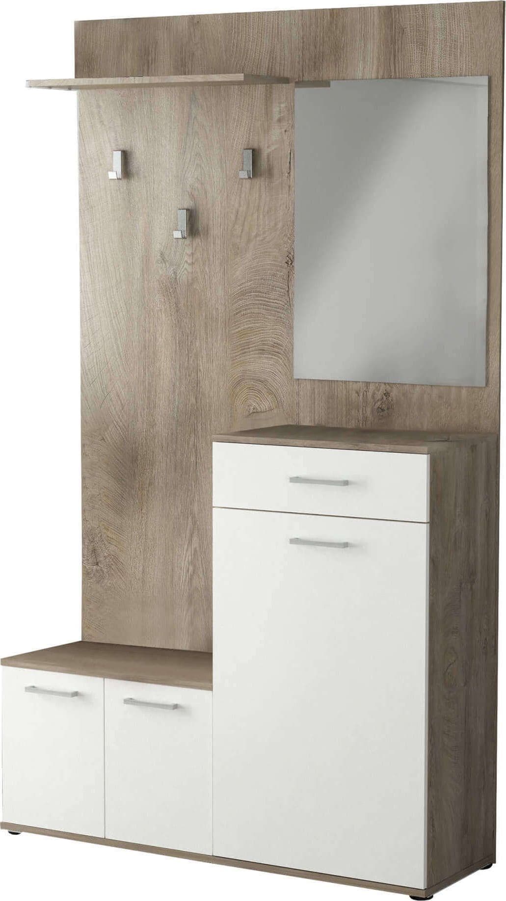 BISCA - mobile ingresso con attaccapanni Marrone