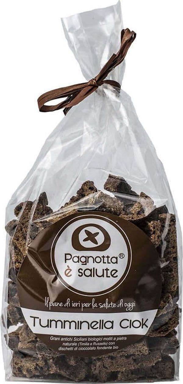 Biscotti Topping per Gelato Bio Con Cioccolato Crostini Tostati Pane Biologico Integrale per Yogurt E Gelati Snack Proteici Di Grano Duro Siciliano E Grani Antichi Siciliani Bio Con Cioccolato Fondente Biologico Alimentari e cura della casa/Preparati da cucina e da forno/Coni e topping per gelato/Topping Pagnotta è Salute - Milazzo, Commerciovirtuoso.it