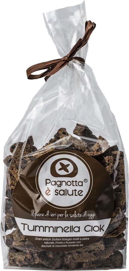 Biscotti Topping per Gelato Bio Con Cioccolato Crostini Tostati Pane Biologico Integrale per Yogurt E Gelati Snack Proteici Di Grano Duro Siciliano E Grani Antichi Siciliani Bio Con Cioccolato Fondente Biologico Alimentari e cura della casa/Preparati da cucina e da forno/Coni e topping per gelato/Topping Pagnotta è Salute - Milazzo, Commerciovirtuoso.it