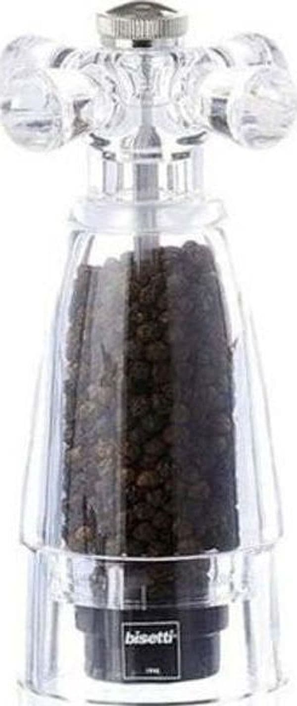Bisetti-Macina-Pepe-Macinapepe-Acrilico-Trasparente-cm14.5h