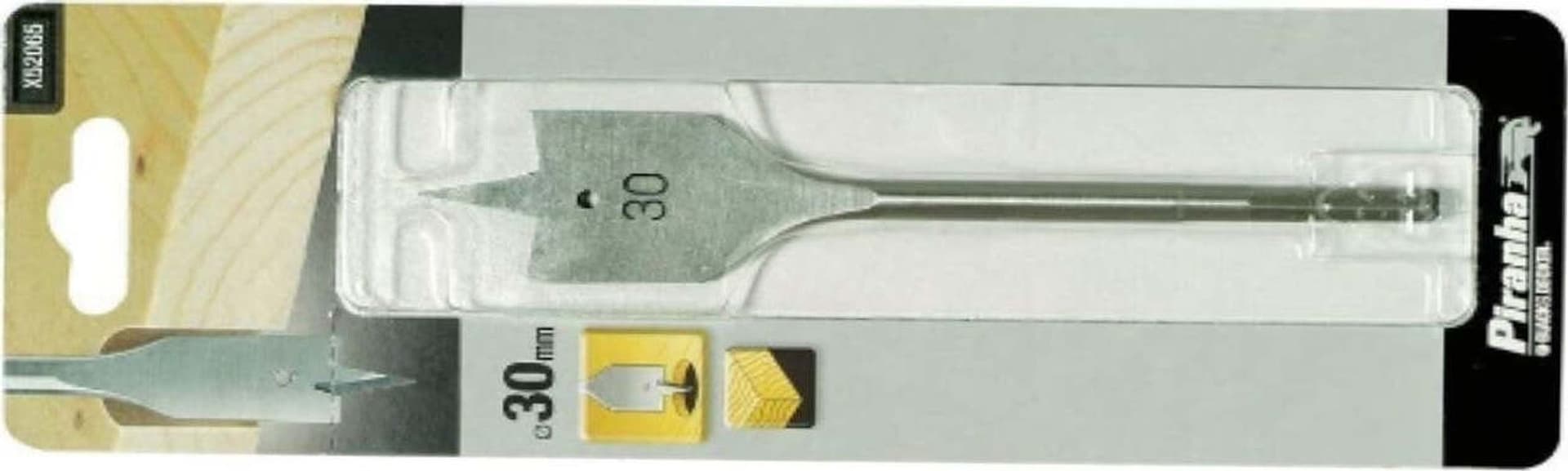 BLACK-DECKER---PIRANHA---PUNTA-PIATTA-PROFESSIONALE-PER-TRAPANI---PER-FORI-LEGNO---Ø30MMx154MM