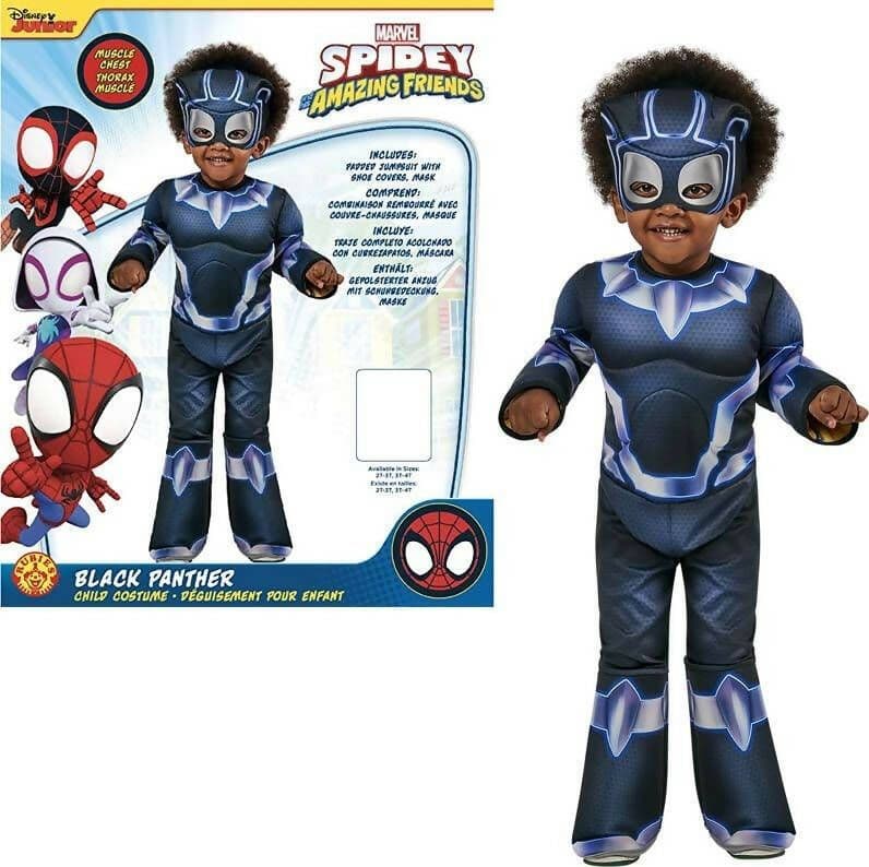 Black Panther Costume Da Carnevale Bambino Xs 2/3 Anni Black Panter Rubies in Bambini Cartoleria Deja Vu - Crotone, commercioVirtuoso.it