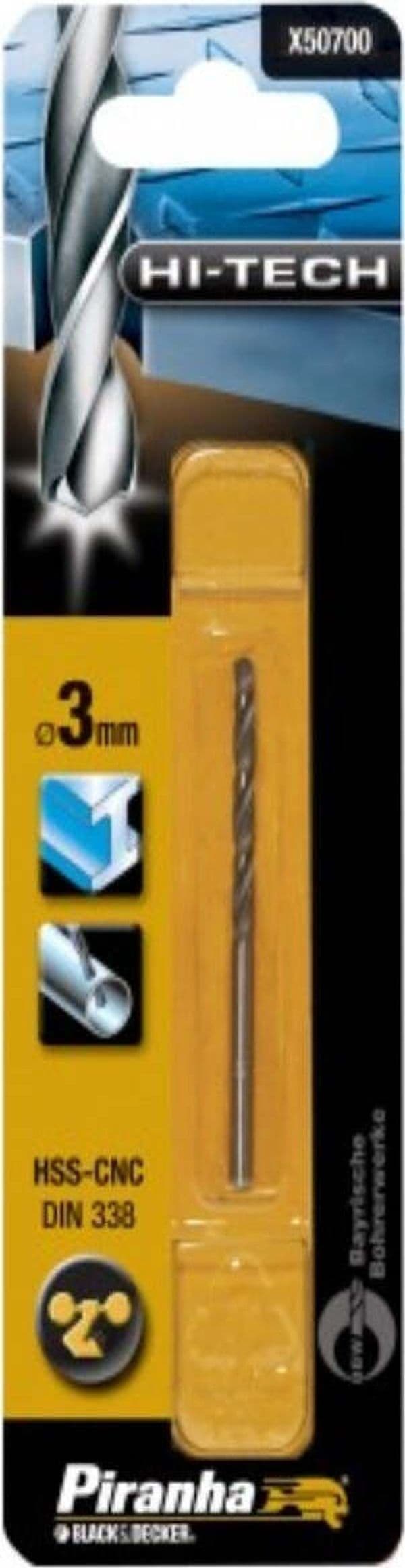 BLACK&DECKER---PUNTE-PER-METALLO-CROWN-3-MM***