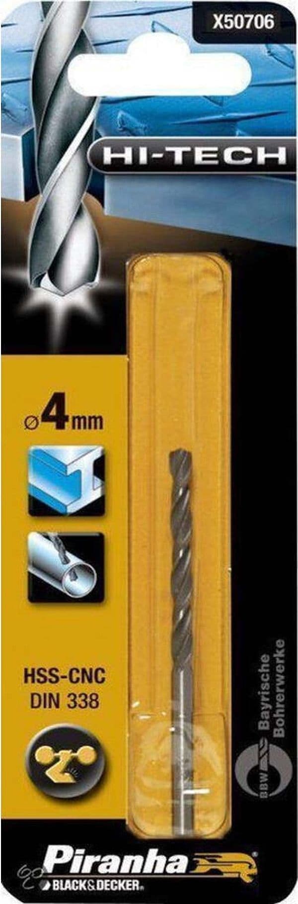 BLACK&DECKER---PUNTE-PER-METALLO-CROWN-4-MM***