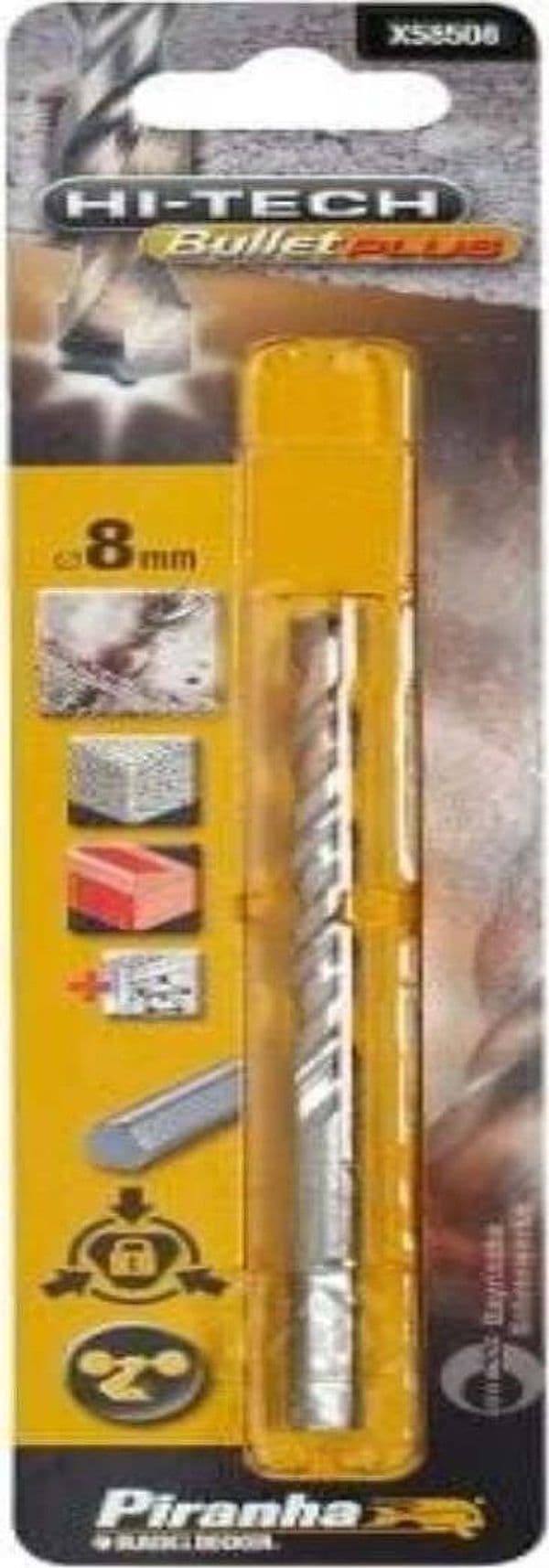BLACK&DECKER---PUNTE-PER-TRAPANI-E-TASSELLATORI-CODOLO-ESAGONALE-8MM***